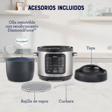 OLLA A PRESIÓN OSTER ELÉCTRICA TURBO CKSTPCECT75DF 1300W 7.5 LT - 10