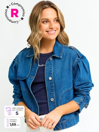 CHAQUETA MUJER PEPE JEANS ALGODÓN DENIM - 1
