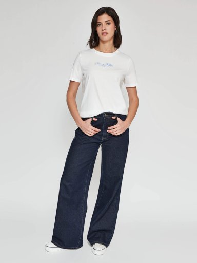 POLERA MUJER TOMMY HILFIGER ALGODÓN MANGA CORTA - 4