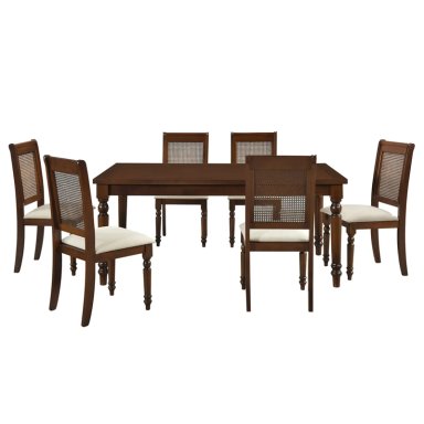 JUEGO DE COMEDOR RIPLEY HOME ANTONIETA 6S BEIGE - 1