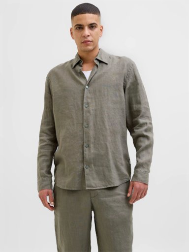 CAMISA HOMBRE JACK & JONES MANGA LARGA - 1