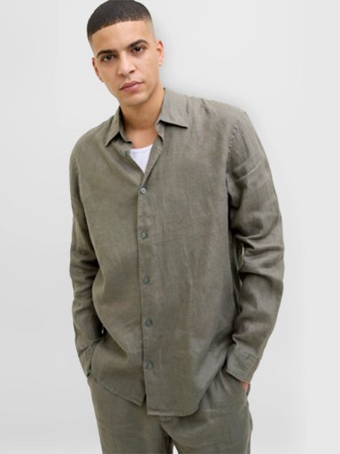 CAMISA HOMBRE JACK & JONES MANGA LARGA - 2