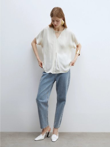 POLERA MUJER SFERA ALGODÓN SATINADA - 2