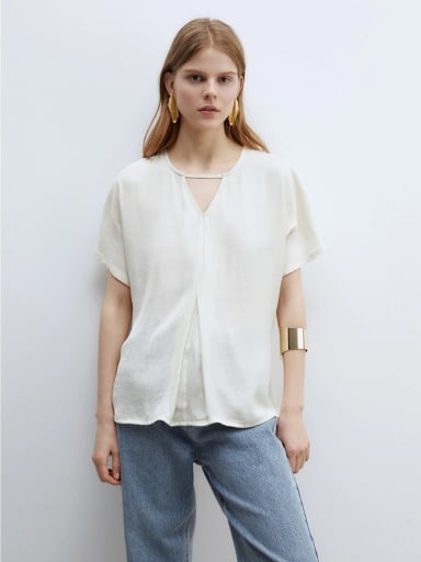POLERA MUJER SFERA ALGODÓN SATINADA - 1