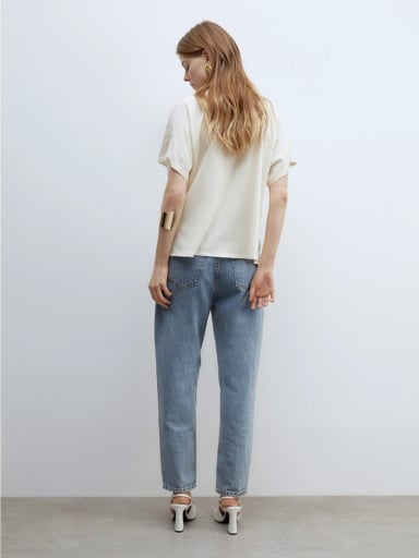 POLERA MUJER SFERA ALGODÓN SATINADA - 4