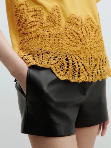 POLERA MUJER SFERA ALGODÓN CROCHET - 4