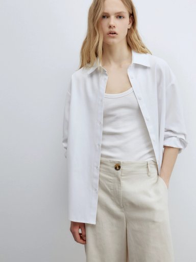 PANTALÓN MUJER SFERA CULOTTE LINO  - 5