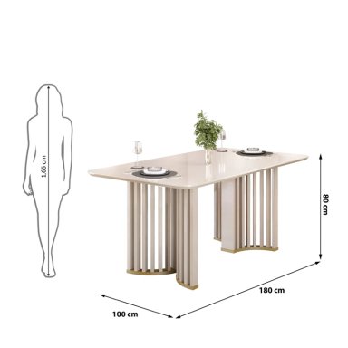 JUEGO COMEDOR ALTAVISION LUMA 6 SILLAS BLANCO - 7
