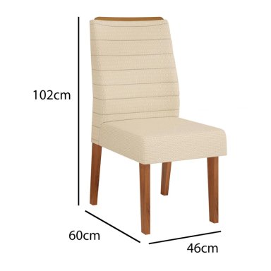 JUEGO COMEDOR ALTAVISION LUMA 6 SILLAS BLANCO - 8