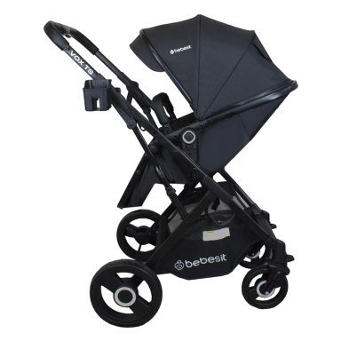 COCHE CUNA PASEO BEBE VOX NEGRO BEBESIT - 4
