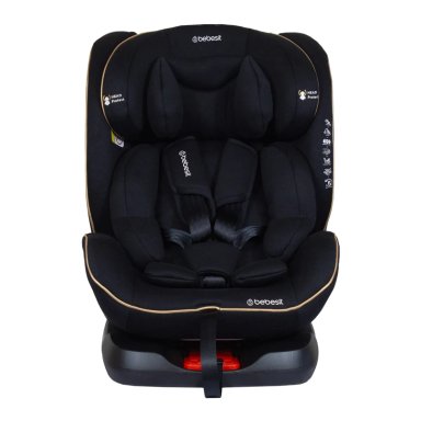 SILLA DE AUTO BEBE CONVERTIBLE SUPRA 360 ISOFIX NEGRA DORADA - 3