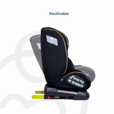 SILLA DE AUTO BEBE CONVERTIBLE SUPRA 360 ISOFIX NEGRA DORADA - 9