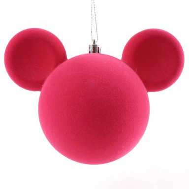 ADORNO NAVIDEÑO DISNEY CARA VELVET ROJO - 1