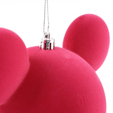ADORNO NAVIDEÑO DISNEY CARA VELVET ROJO - 6