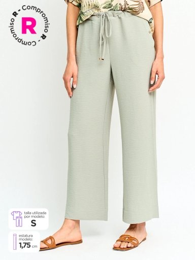 PANTALÓN MUJER CACHAREL FLUIDO - 1