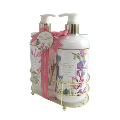 SET BODY SECRET BATH SET DUO FRESH ROSE - 2