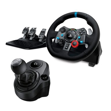 VOLANTE DE CARRERAS PLAYSTATION Y PC G29 + PALANCA + PEDALES LOGITECH - 1