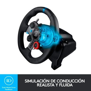 VOLANTE DE CARRERAS PLAYSTATION Y PC G29 + PALANCA + PEDALES LOGITECH - 7