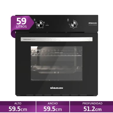 HORNO ELÉCTRICO SINDELEN EMPOTRABLE 59 LT HE-7000 NG - 1