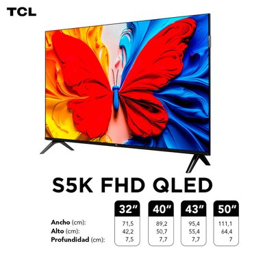SMART TV TLC TCL QLED FHD 32” S5K - 10
