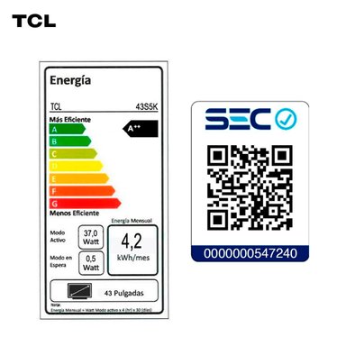 SMART TV TLC TCL QLED FHD 43” S5K - 11