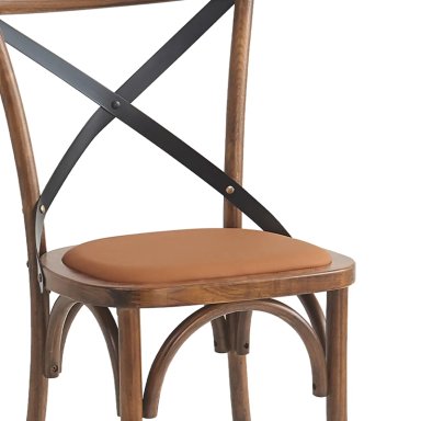 PACK 2 SILLAS RIPLEY HOME CRUZETA PU CAFÉ - 4