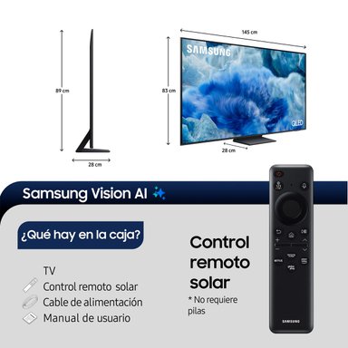 SMART TV SAMSUNG QLED 4K UHD 65” Q8F VISION AI - 3
