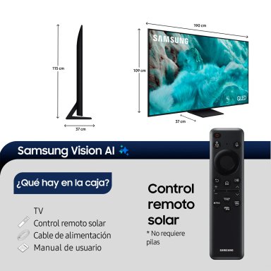 SMART TV SAMSUNG QLED 4K UHD 85 Q7F5 VISION AI - 3