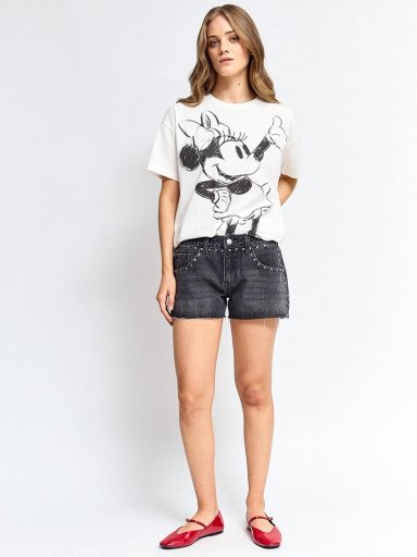 POLERA MUJER INDEX ALGODÓN MANGA CORTA MINNIE - 4