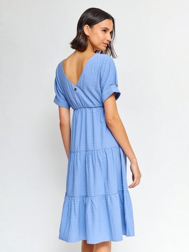 VESTIDO MUJER REGATTA CORTO ESCOTE CRUZADO MANGA GLOBO - 3