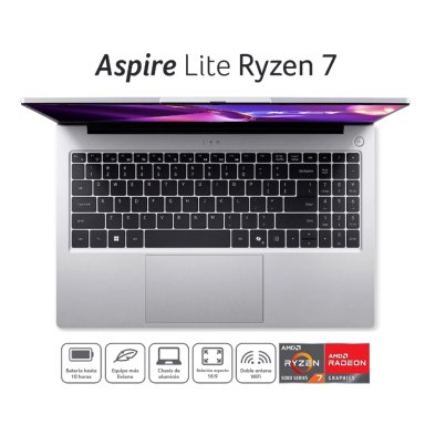 NOTEBOOK ACER ASPIRE LITE LAPTOP AL15-41P-R0ZY-2 AMD RYZEN 7 8 GB RAM 512 GB SSD 15.6" FHD - 4