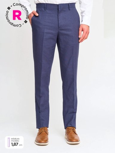 PANTALÓN HOMBRE CACHAREL LINO FORMAL - 1