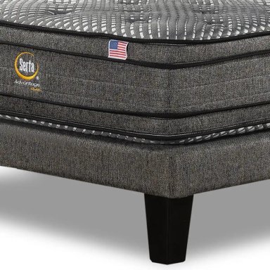 CAMA SERTA EUROPEA 1.5PL + RESPALDO TIBET MARENGO ADVANTAGE DUAL - 5