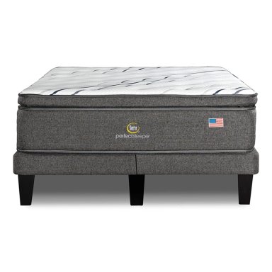 CAMA EUROPEA SERTA PERFECT SLEEPER 2PL B/D + RESPALDO TIGNES GRIS  - 3