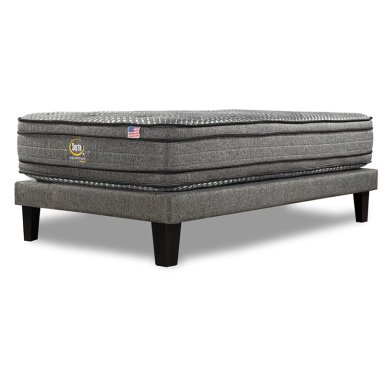 CAMA SERTA EUROPEA ADVANTAGE DUAL 1.5 PLAZAS GRIS - 3