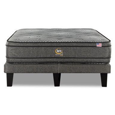 CAMA EUROPEA SERTA ADVANTAGE DUAL KING GRIS - 2