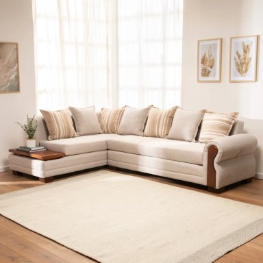 SECCIONAL IZQUIERDO LIVING FACTORY DAKOTA 6 CUERPOS BEIGE - 10