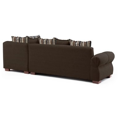 SECCIONAL DERECHO LIVING FACTORY DAKOTA 6 CUERPOS CAFÉ - 4