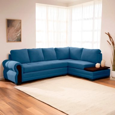 SECCIONAL DERECHO LIVING FACTORY MICHIGAN 6 CUERPOS AZUL - 10