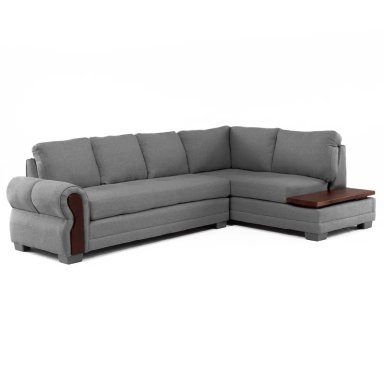 SECCIONAL DERECHO LIVING FACTORY MICHIGAN 6 CUERPOS GRIS - 1