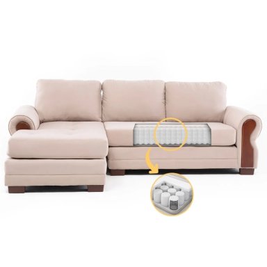 SECCIONAL IZQUIERDO LIVING FACTORY OREGON 4 CUERPOS BEIGE - 2