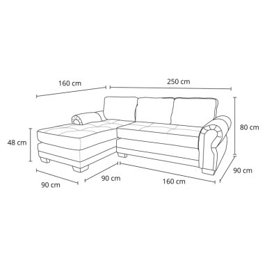 SECCIONAL IZQUIERDO LIVING FACTORY OREGON 4 CUERPOS BEIGE - 8
