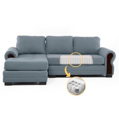 SECCIONAL IZQUIERDO LIVING FACTORY OREGON 4 CUERPOS GRIS - 2