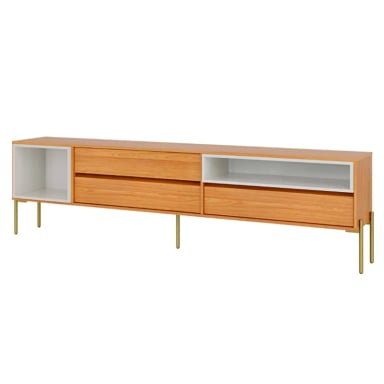 RACK TV DECOCASA R425 75" 3C CAFÉ - 1