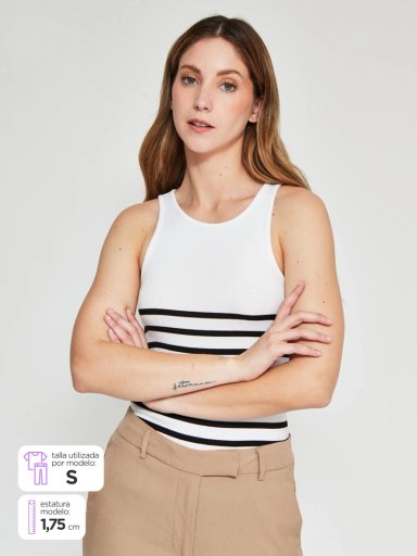 POLERA MUJER ONLY ALGODÓN  - 1