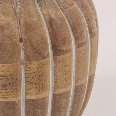 FLORERO MAISON LINETT ACANALADO MADERA  - 3