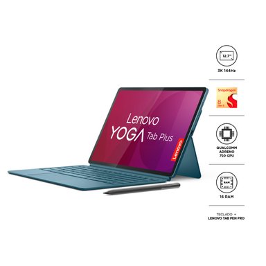 TABLET LENOVO TAB YOGA PLUS 12.7” 256GB + TECLADO + LÁPIZ  - 3