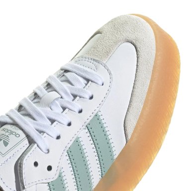 ZAPATILLAS MUJER ADIDAS ORIGINALS CASUALES BLANCO SAMBAE CUERO - 7