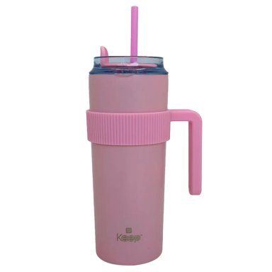 MUG KEEP COFFE ROSADO - 1