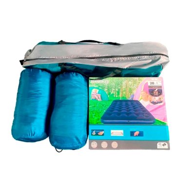 CARPA RESCUE 2 PERSONAS DOME PV25 + 1 COLCHÓN INFLABLE + 2 SACOS DE DORMIR - 2